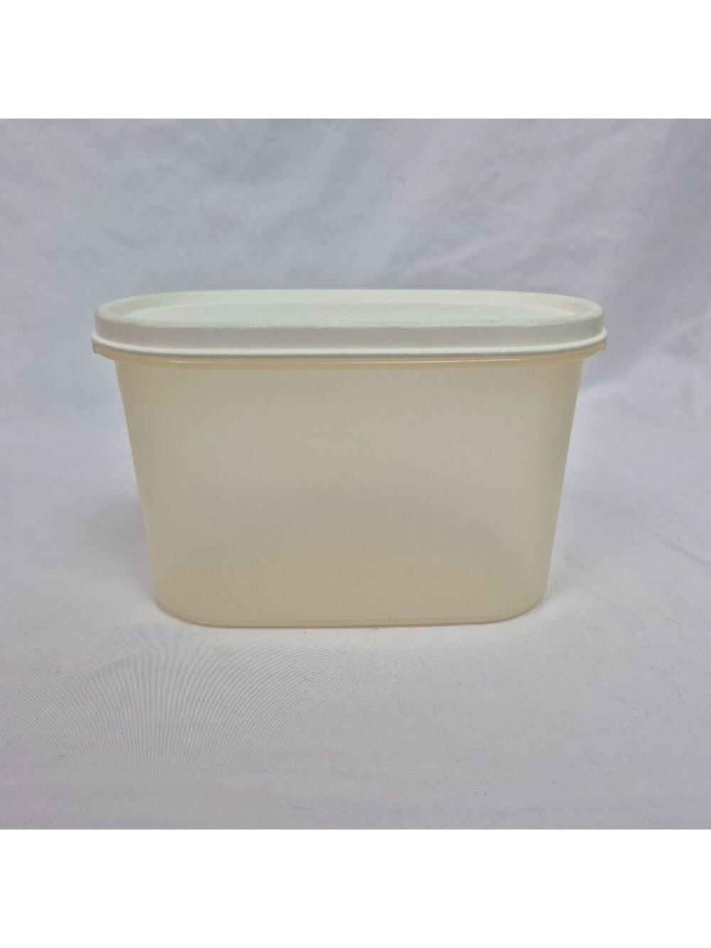Tupperware Modular 4.75 Cup 1.1L Storage Container 1612-3 w/Lid White VINTAGE
